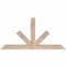 Ekena Millwork Saratoga Smooth Timber Gable Bracket, Douglas Fir, 48"W x 24"H x 1 1/2"D x 3 1/2"F, 12/12 Pitch GBW048X24X0204SAR00SDF - alternate 1
